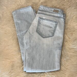 PAIGE Roxbury Light Blue Cropped Ankle Premium Denim Jeans